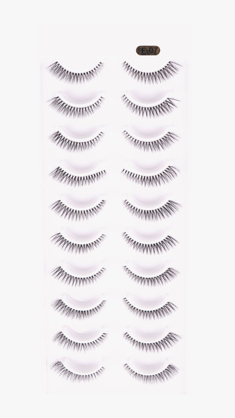 E-07 Natural False Eyelashes – Lightweight & Wispy Eye Makeup Lashes