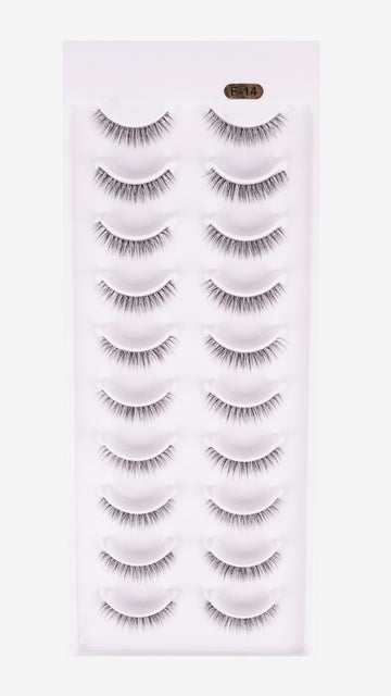 F-14 Natural False Eyelashes – Wispy, Lightweight & Elegant Strip Lashes