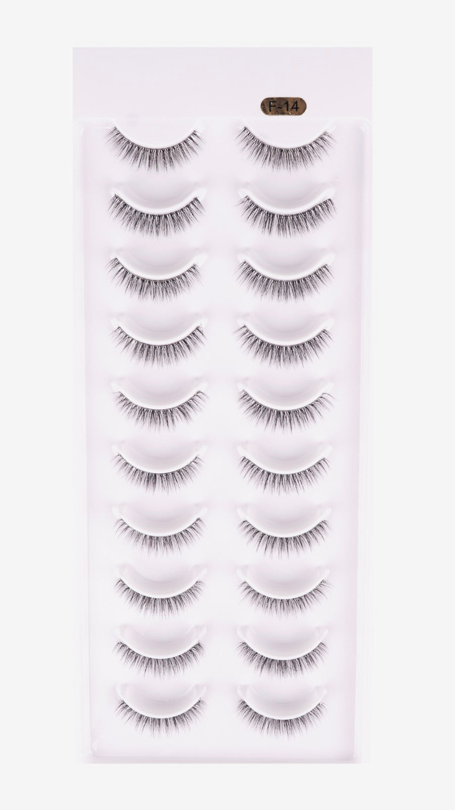 F-14 Natural False Eyelashes – Wispy, Lightweight & Elegant Strip Lashes
