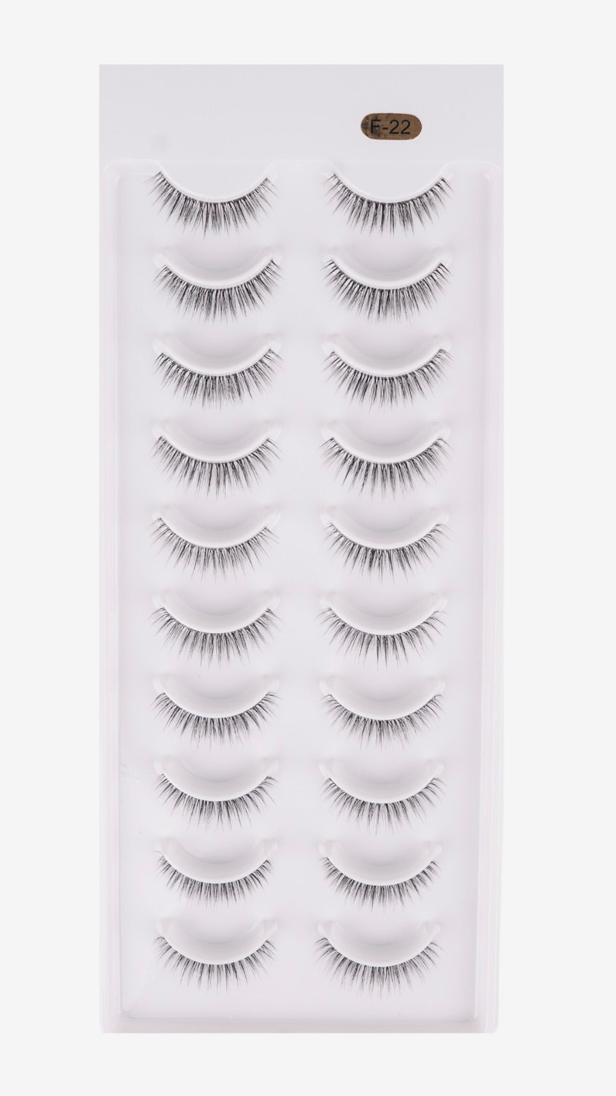 F-22 Natural False Eyelashes – Wispy, Lightweight & Elegant Strip Lashes