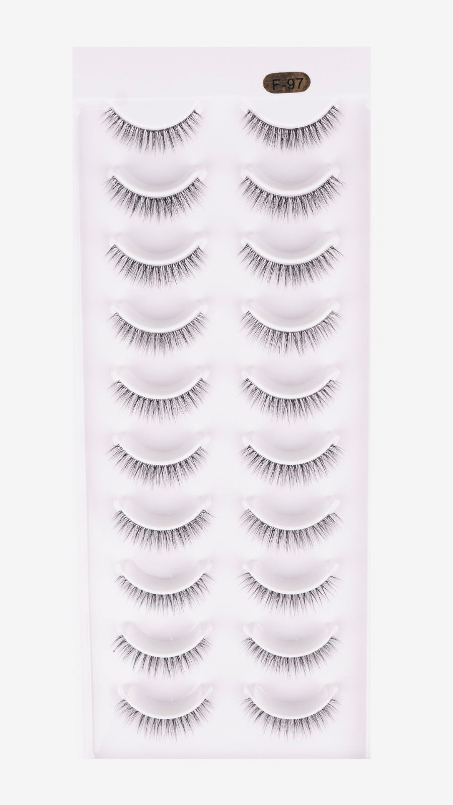 F-97 Natural False Eyelashes – Soft, Wispy & Lightweight Strip Lashes