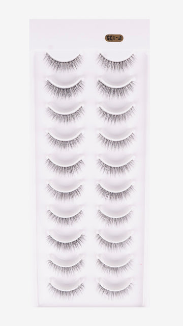 F-135 Natural False Eyelashes – Soft, Wispy & Lightweight Strip Lashes